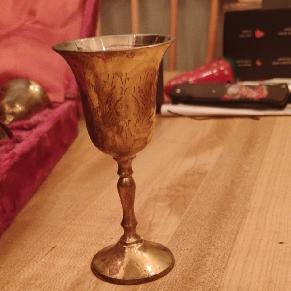 Vintage Brass Chalices